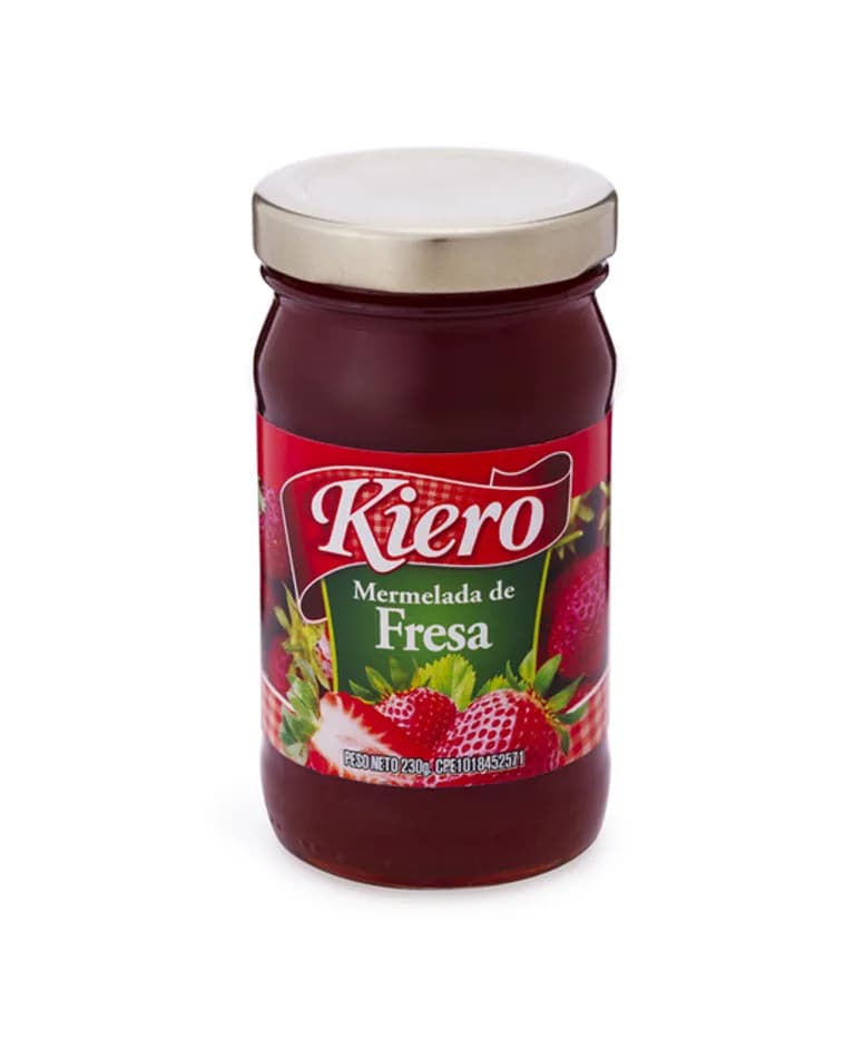 MERMELADA DE FRESA KIERO 230 GRS