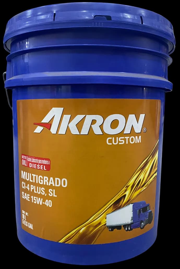 ACEITE AKRON CUSTOM SAE 15W-40 API C14 PLUS PAILA 19 LT