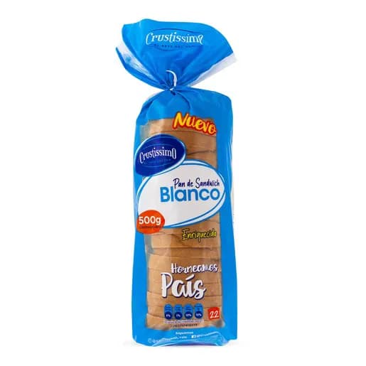 PAN BLANCO CRUSTISSIMO 500 GRS